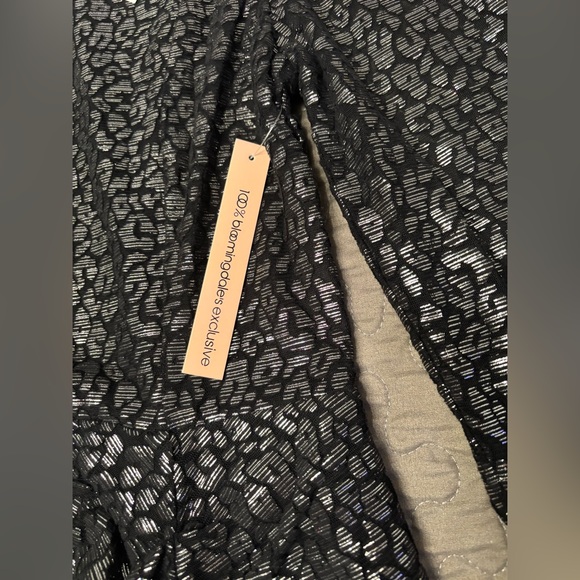 Aqua mini evening dress. Size smaller small. Color black/silver. - Picture 5 of 9